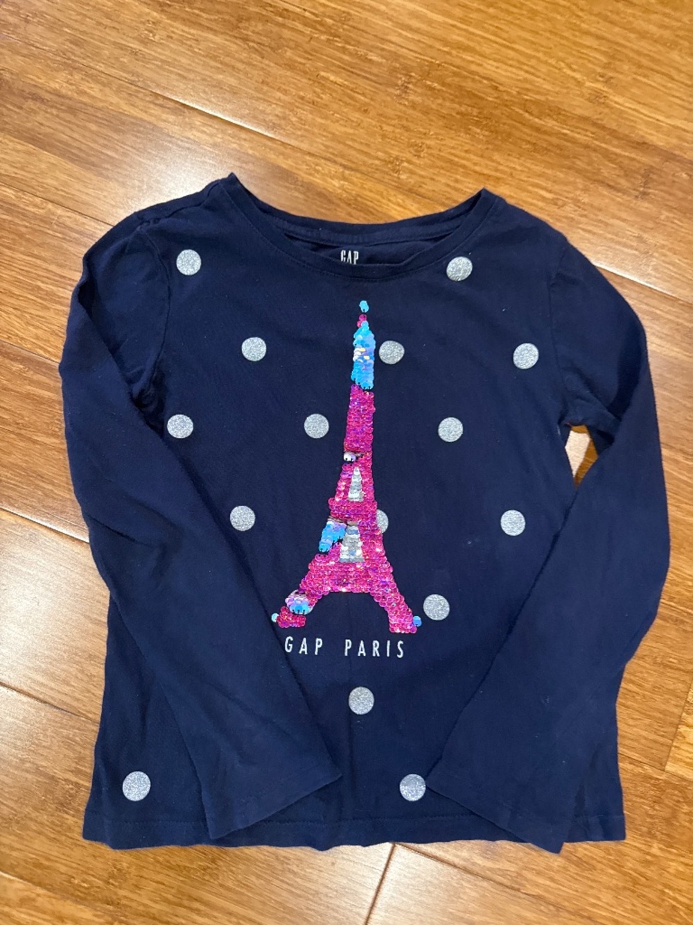 GAP Eiffel Tower girls long sleeve top